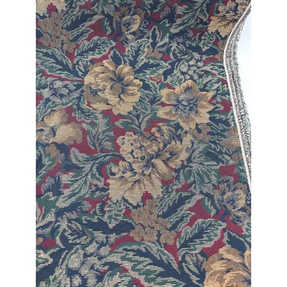 Floral Tapestry Fabric Yardage Upholstery Material 55”w x 180” L (5 yards) - Picture 2 of 2